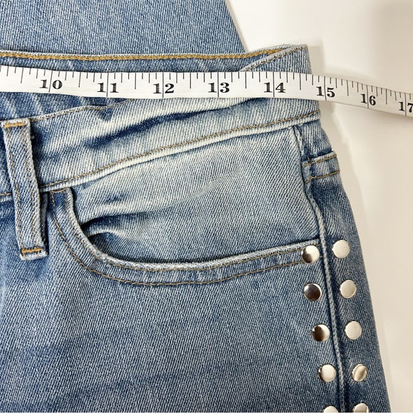 ETIENNE MARCEL Denim Studded Panel Jeans High Rise Skinny (Size 29) - Picture 5 of 8